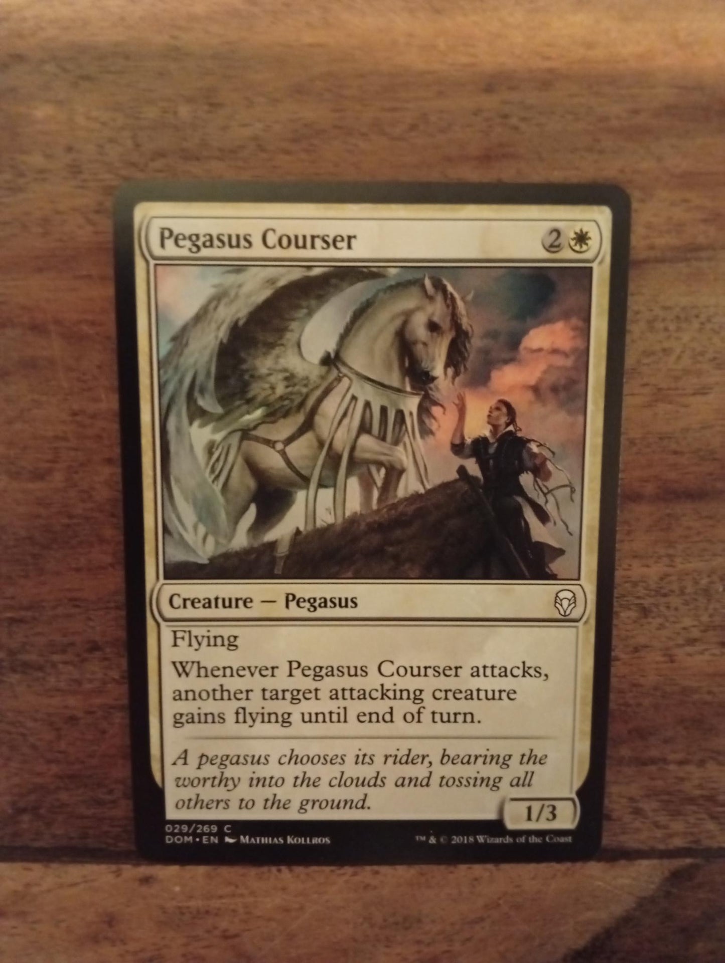 Magic The Gathering Pegasus Courser 029/269 Dominaria