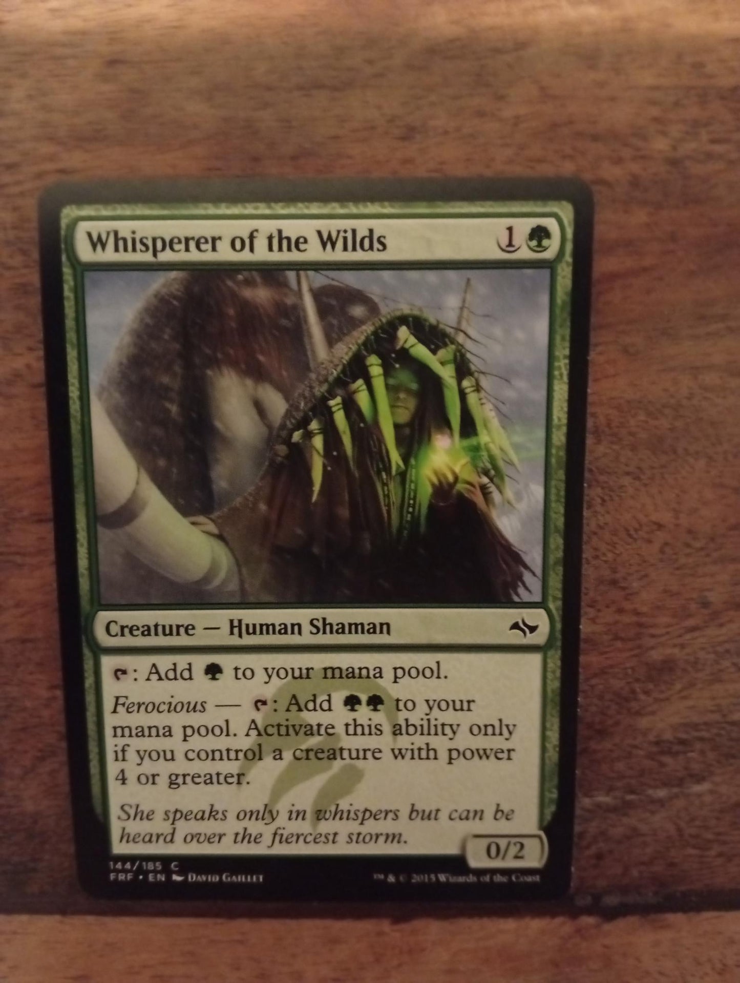 Magic The Gathering Whisperer of the Wilds 144/185 Fate Reforged