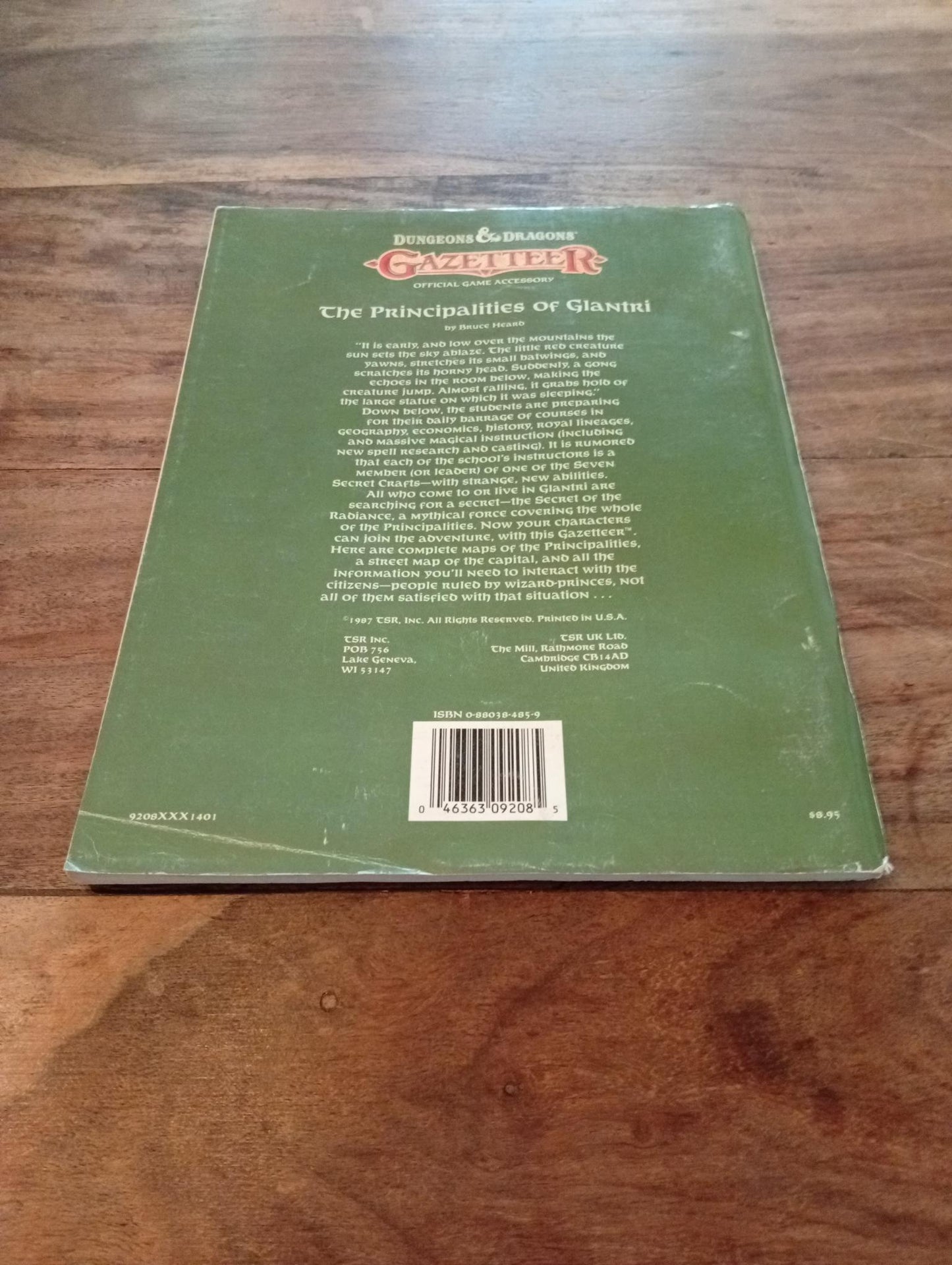Gazetteer The Principalities of Glantri GAZ3 TSR 9208 D&D 1987