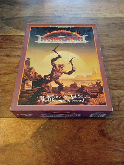 Dark Sun Box Set 1st Edition (includes cover art poster) TSR 2400 AD&D 1991