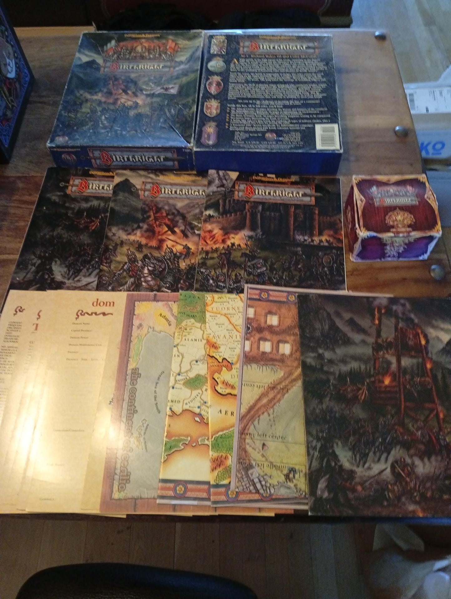 Birthright Campaign Setting Box Set TSR 3100 AD&D 1995