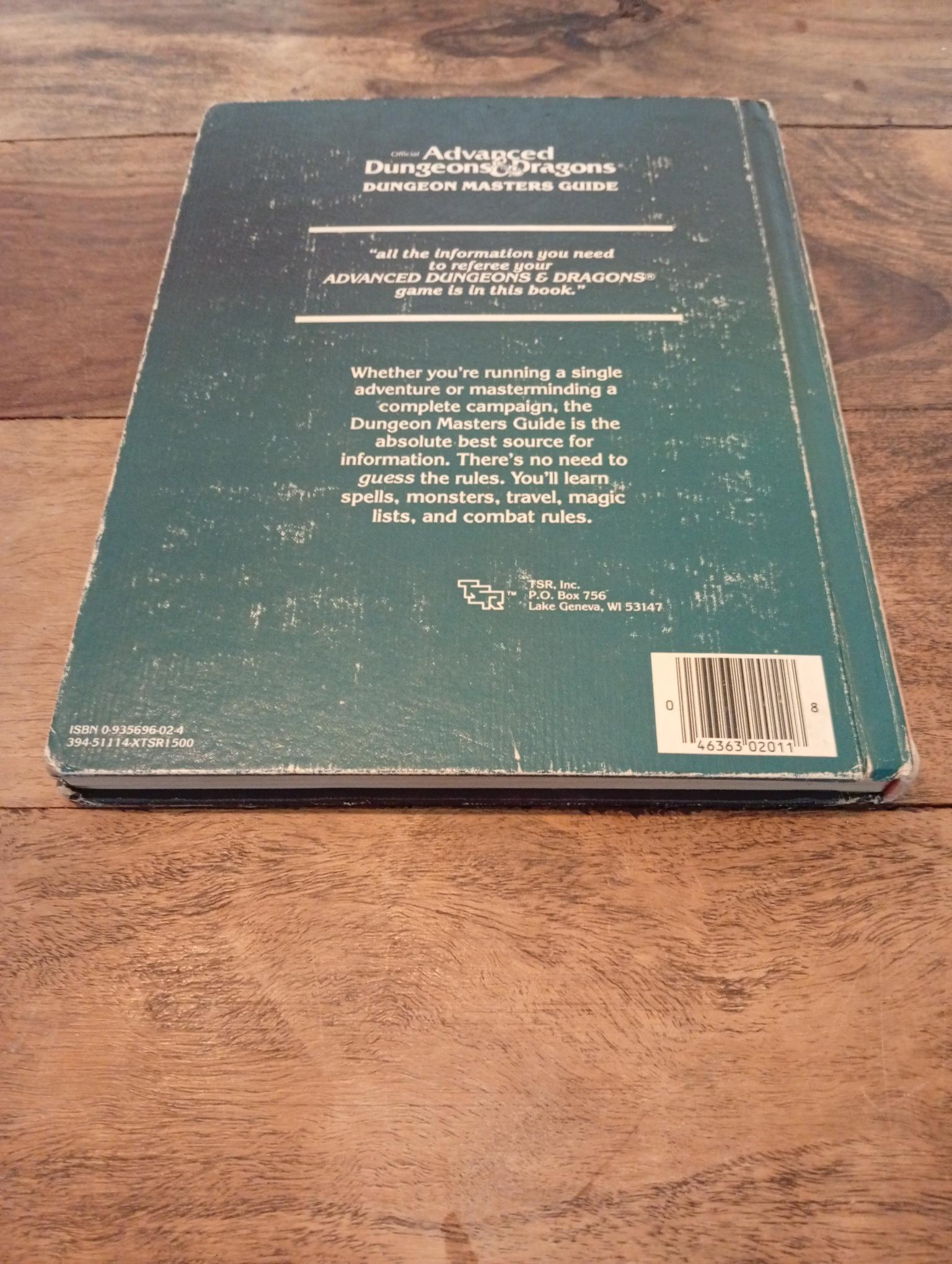 AD&D Dungeon Masters Guide Hardcover 2nd Ed, 1st Printing TSR 2011 AD&D 1979 - AllRoleplaying.com