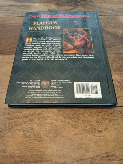 Player's Handbook Advanced Dungeons & Dragons TSR 2159 AD&D 1996 - AllRoleplaying.com