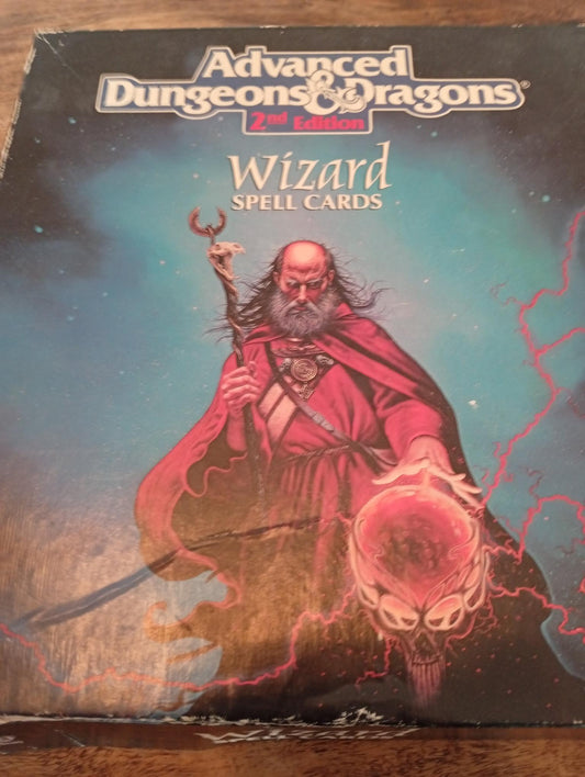 Wizard Spell Cards Box Set Complete TSR 9356 AD&D 1993 - AllRoleplaying.com