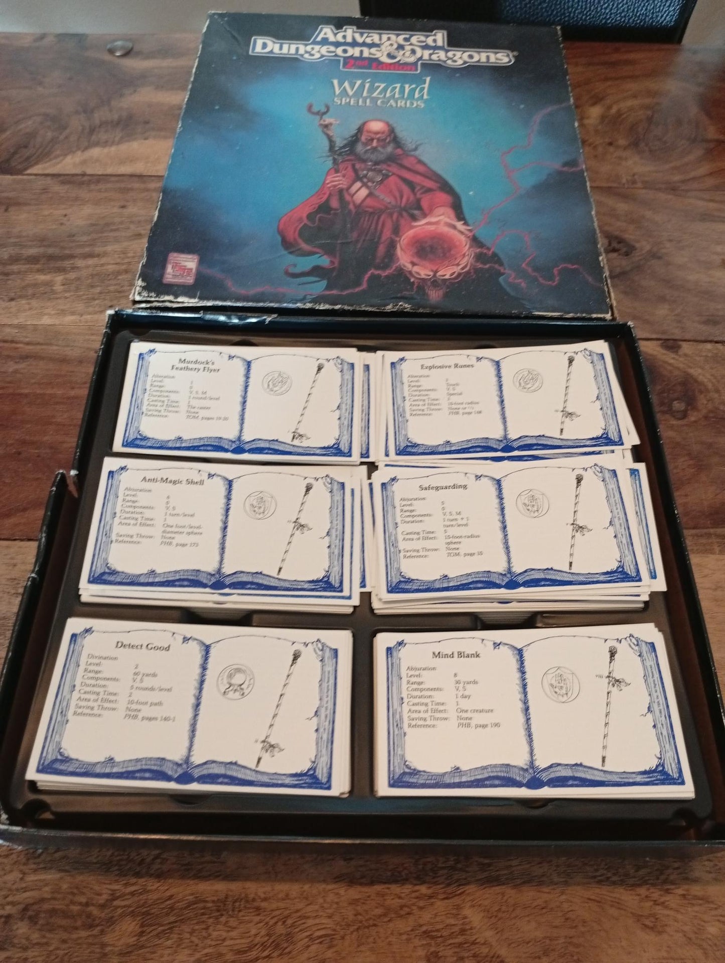 Wizard Spell Cards Box Set Complete TSR 9356 AD&D 1993 - AllRoleplaying.com