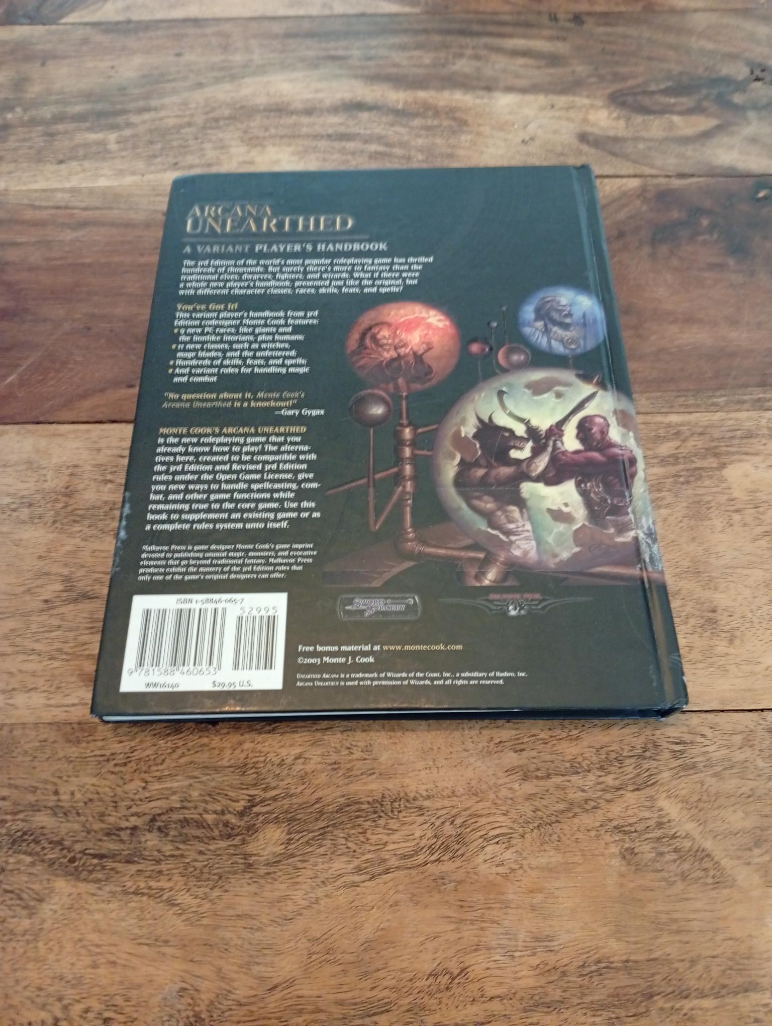 Sword & Sorcery Monte Cook's Arcana Unearthed d20 2003 - AllRoleplaying.com