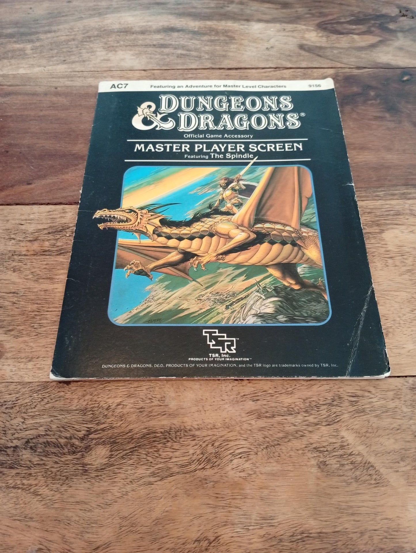 AC7 Master Player Screen TSR 9156 AD&D 1985 - AllRoleplaying.com