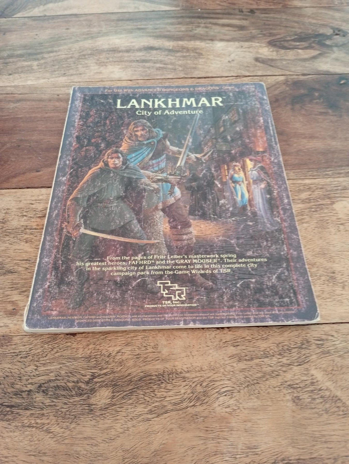 AD&D Lankhmar City of Adventure AD&D 2nd Ed TSR #2137 With Map 1993 - AllRoleplaying.com