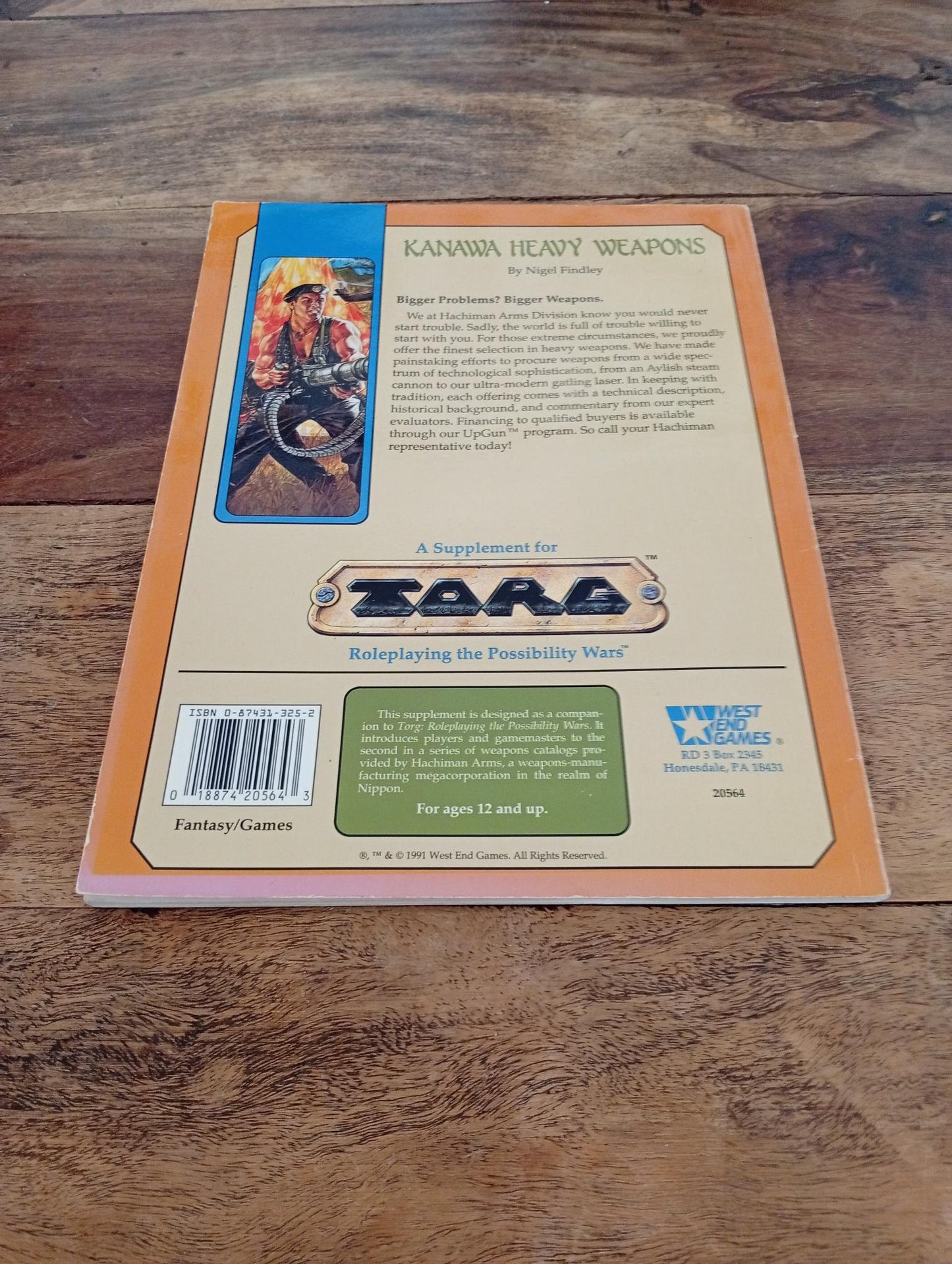 Torg Kanawa Heavy Weapons West End Games 1991 - AllRoleplaying.com