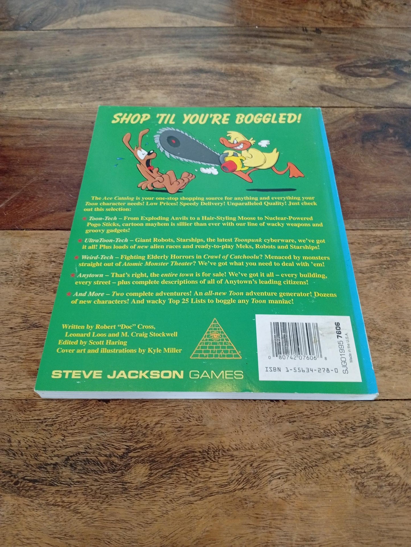 Toon Ace Catalog Steve Jackson Games 1994 - AllRoleplaying.com