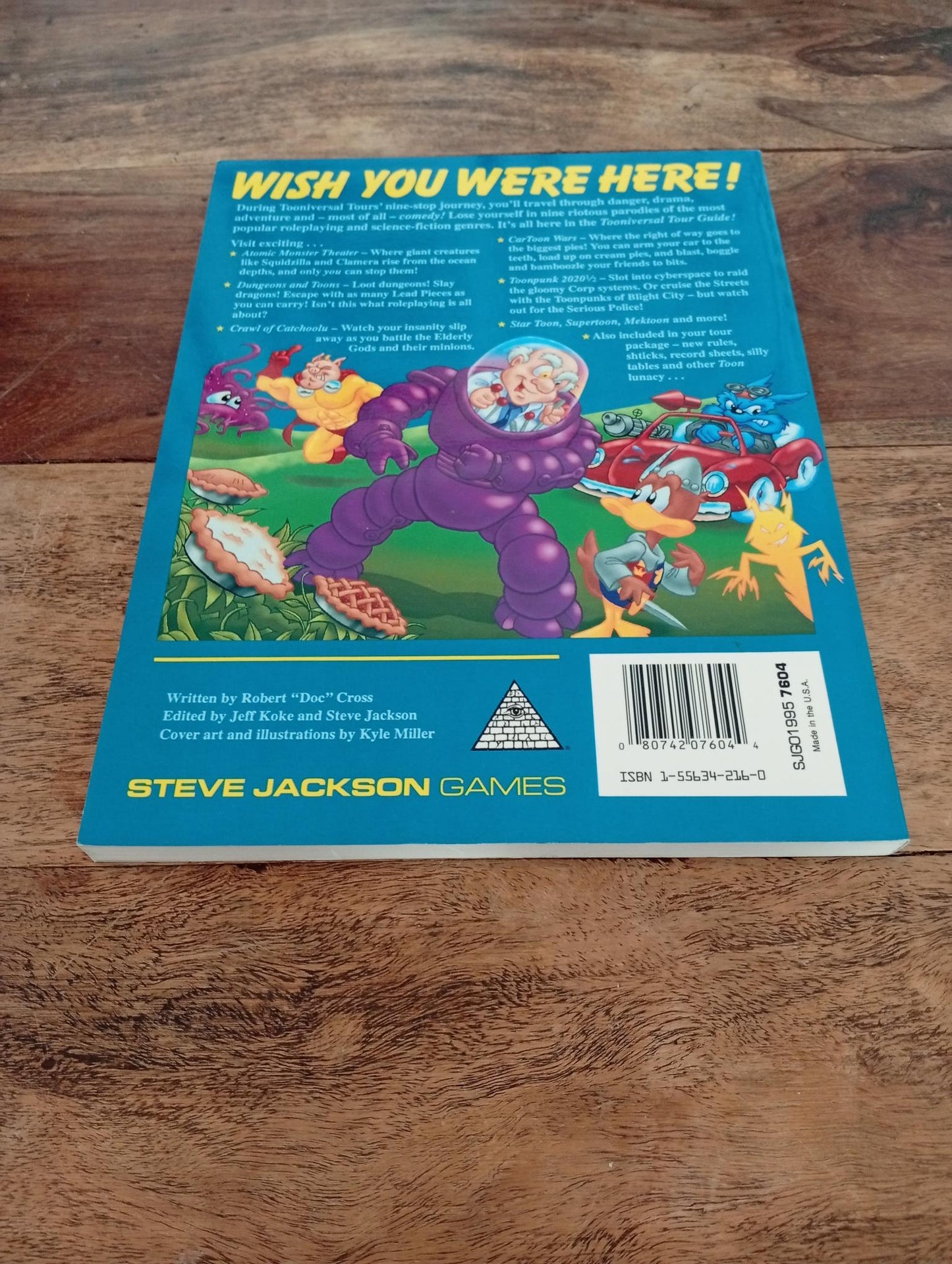 Tooniversal Tour Guide Steve Jackson Games 1992 - AllRoleplaying.com