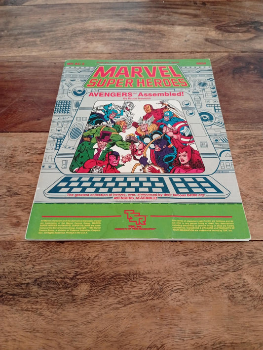 Marvel Super Heroes Avengers Assembled! TSR 1984 - AllRoleplaying.com