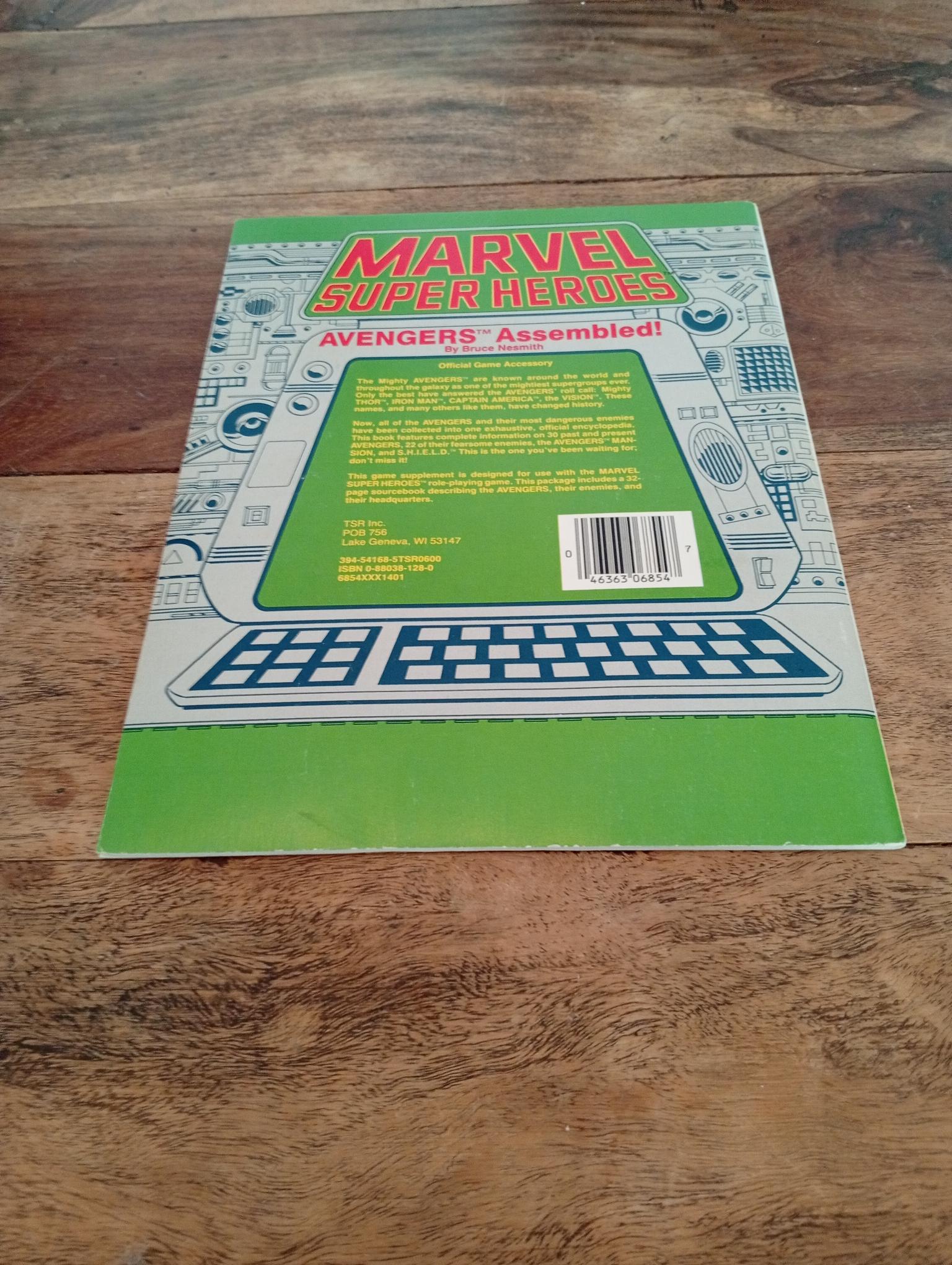 Marvel Super Heroes Avengers Assembled! TSR 1984 - AllRoleplaying.com