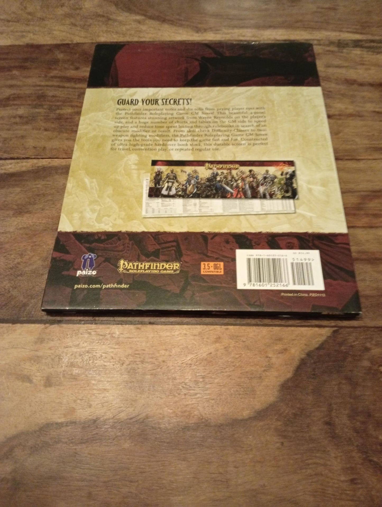 Pathfinder GM Screen Paizo Publishing 2009 - AllRoleplaying.com