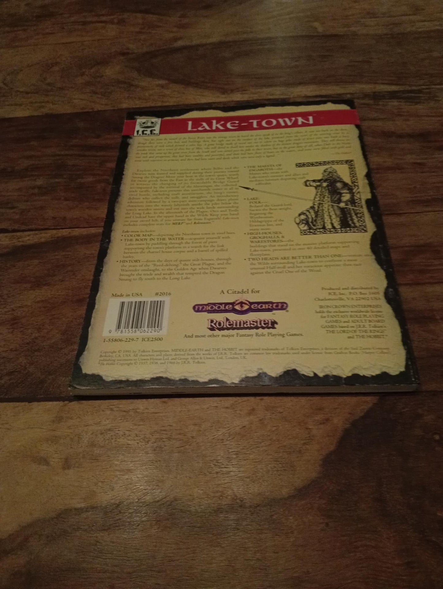 Middle-Earth Lake Town Citadel With Maps I.C.E. 2021 Middle-Earth Role Playing MERP 1995 - AllRoleplaying.com