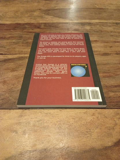 The Simple Role Playing Game Core Rule Book: Sedara Adventures