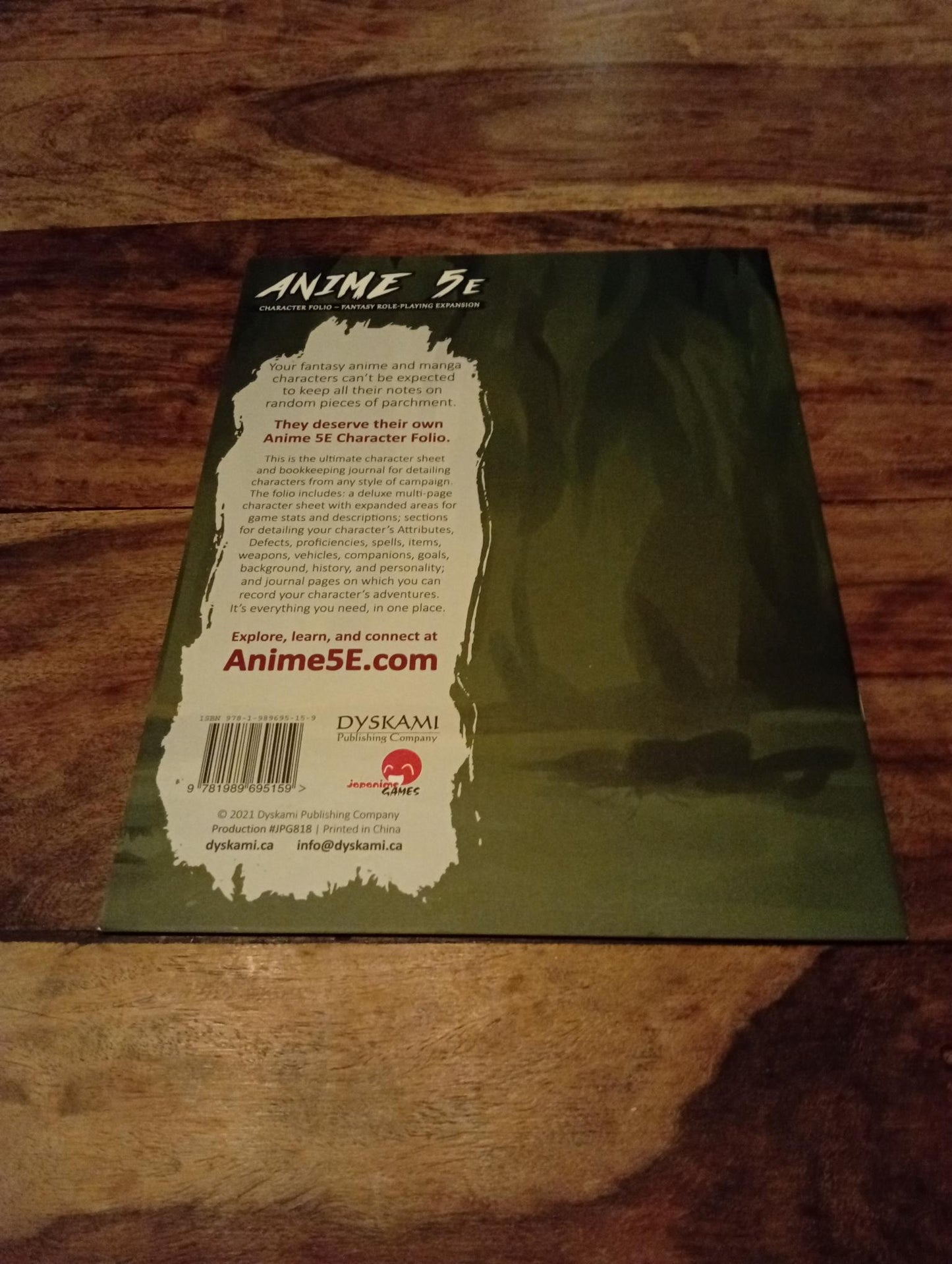 Anime 5E Character Folio Japanime Games 2021 - AllRoleplaying.com