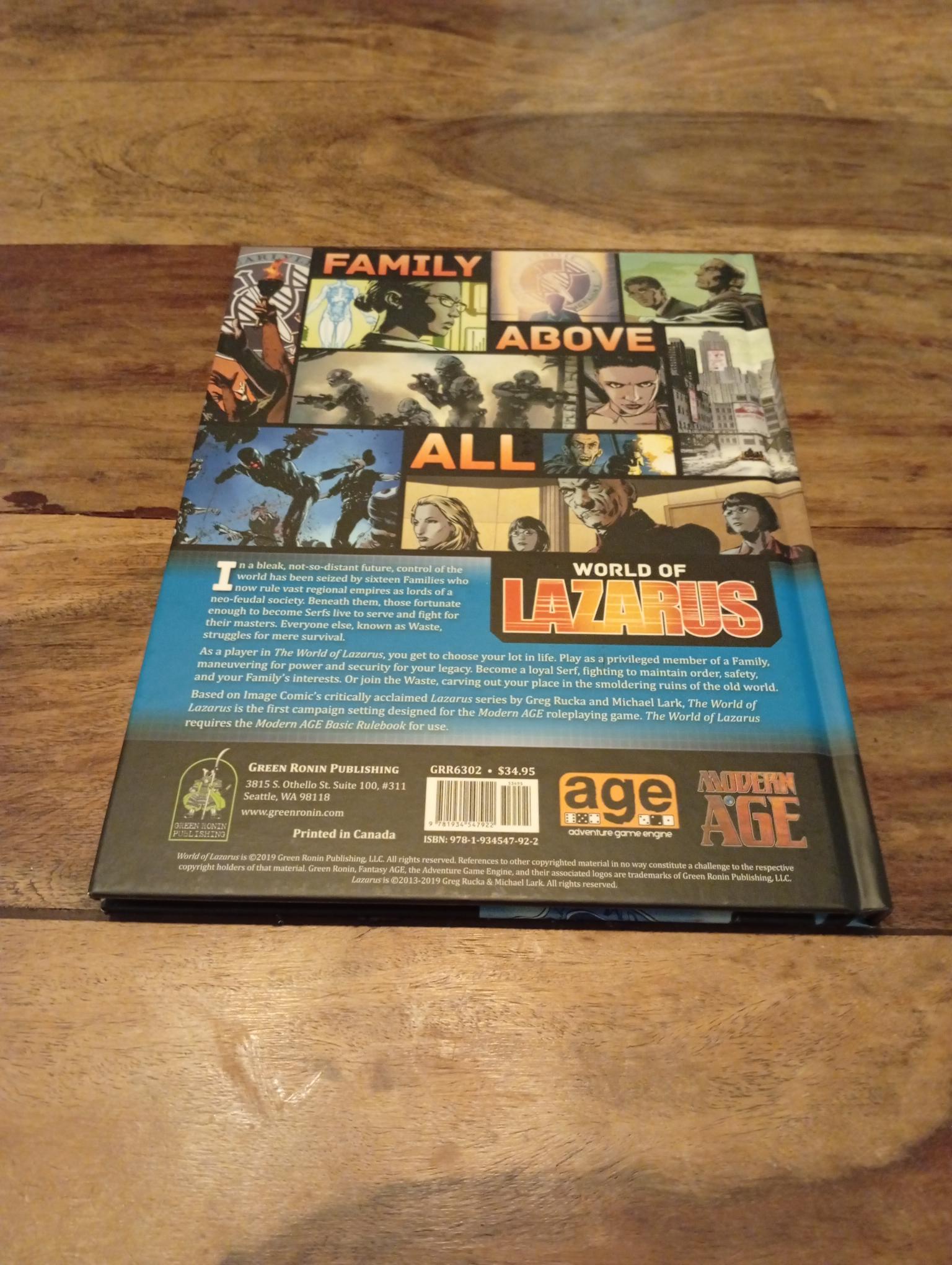 World of Lazarus Green Ronin Publishing 2019 - AllRoleplaying.com
