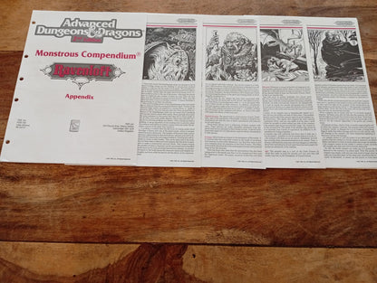 Ravenloft Monstrous Compendium Appendix No Tabs TSR 2122 AD&D 1991 - AllRoleplaying.com