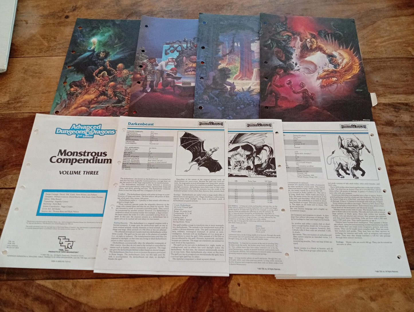 Monstrous Compendium Volume 3 Forgotten Realms Appendix MC3 TSR 2104 AD&D 1989 - AllRoleplaying.com