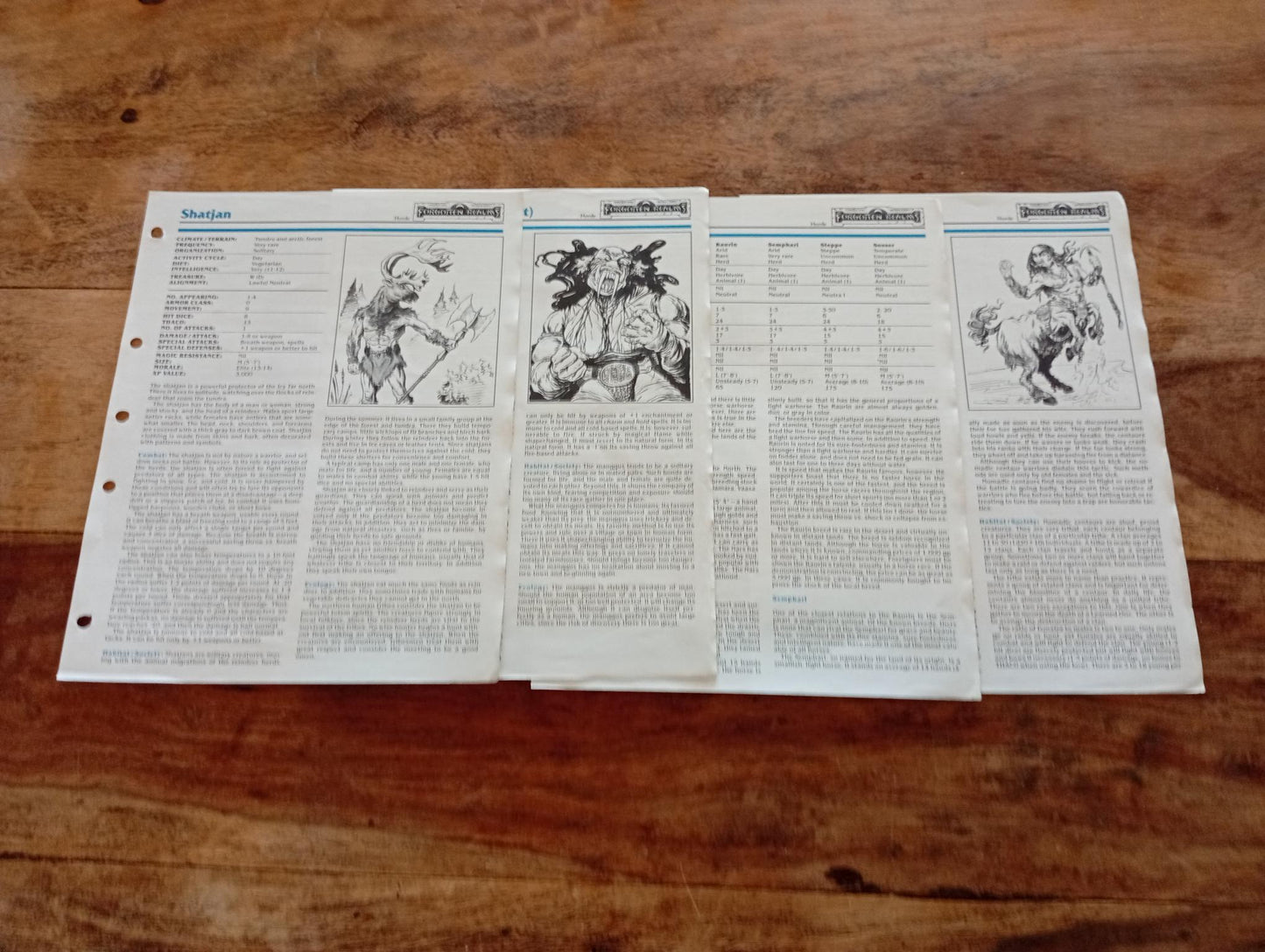 Forgotten Realms The Horde Monstrous Compendium pages TSR 1055 - AllRoleplaying.com