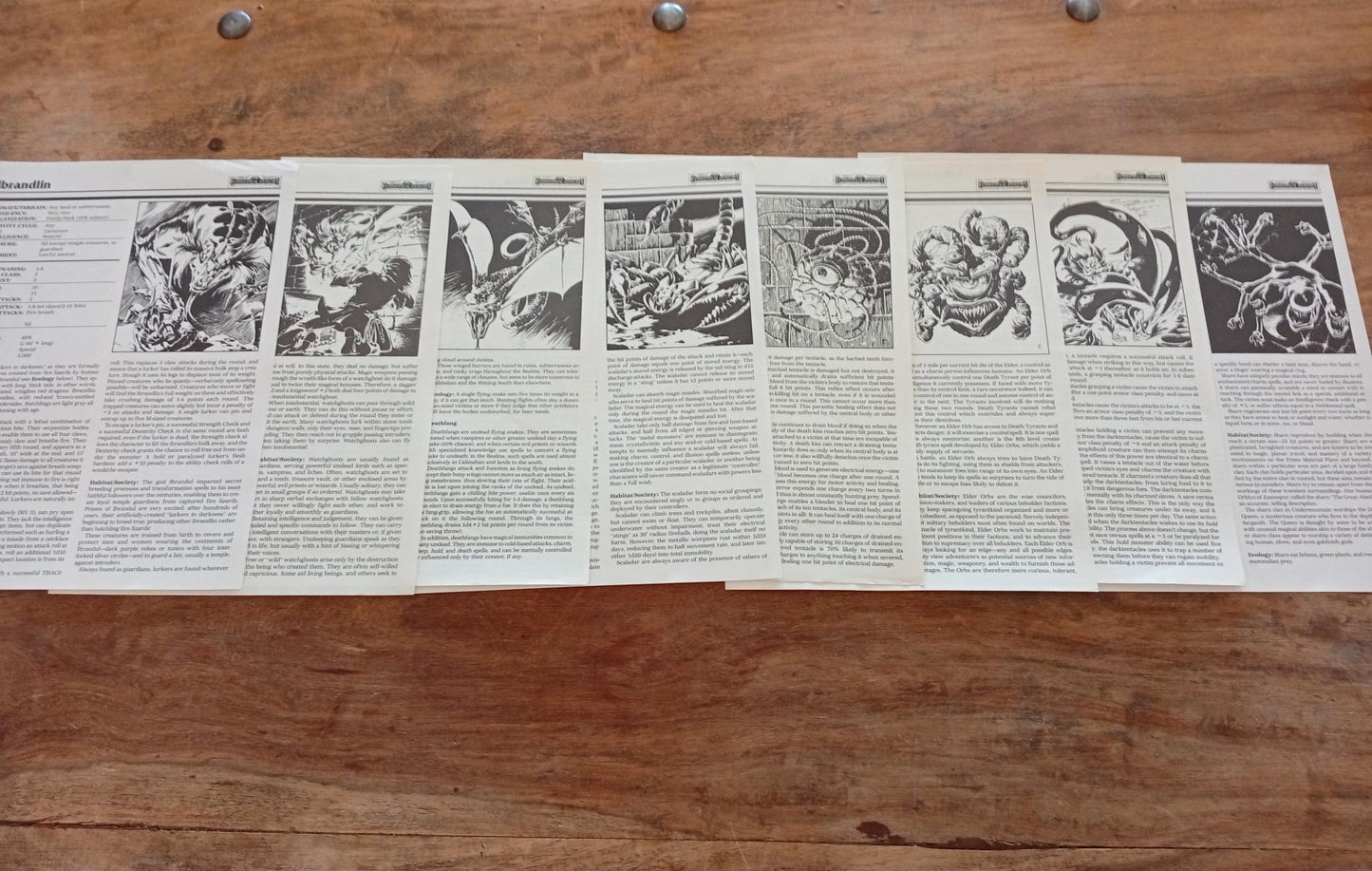 Forgotten Realms Ruins of UnderMountain #8 Monstrous Compendium pages TSR 1060 - AllRoleplaying.com