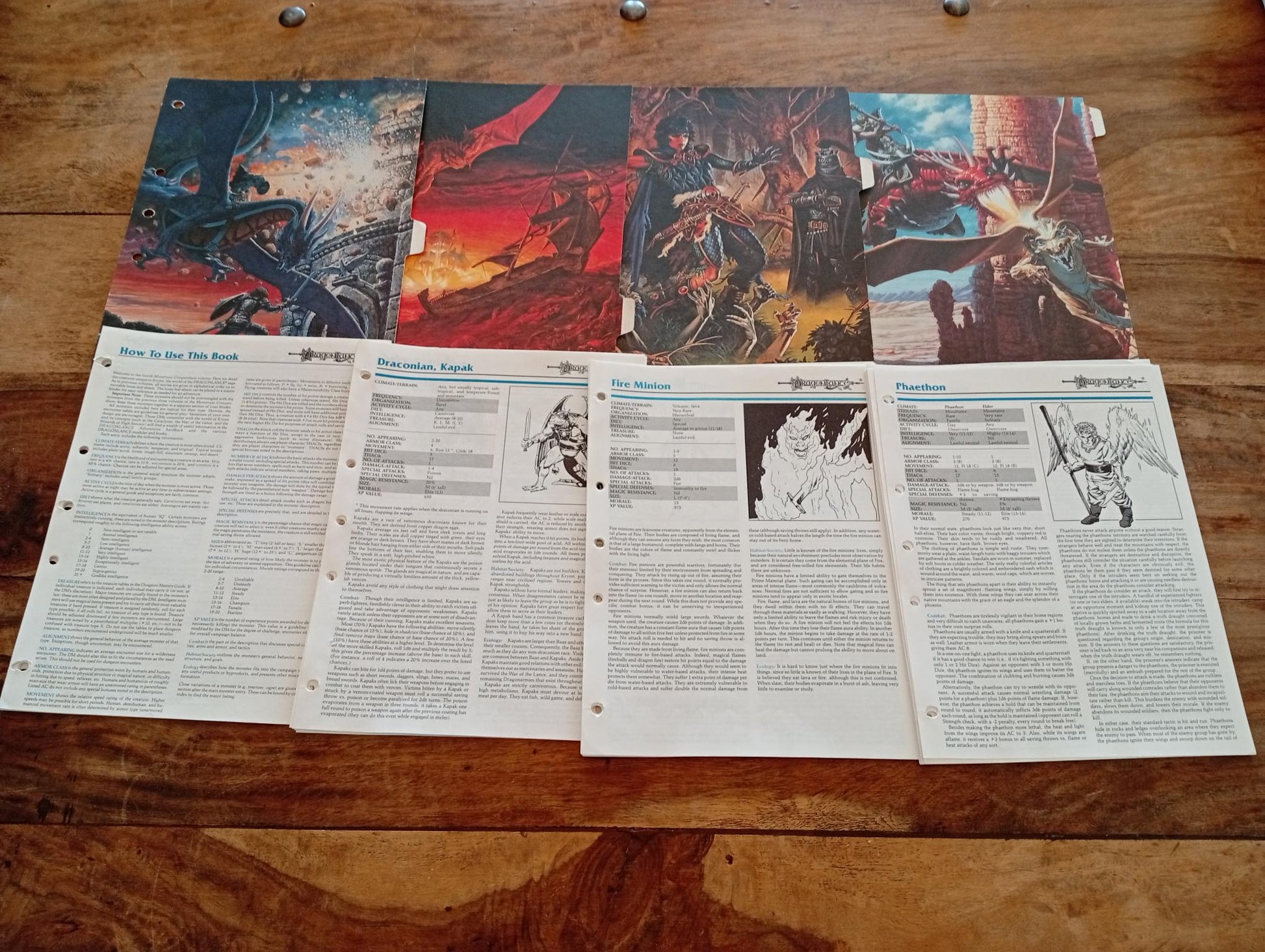 Monstrous Compendium Volume 2 Dragonlance TSR 2105 AD&D 1990 - AllRoleplaying.com