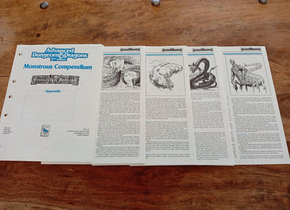 Monstrous Compendium Forgotten Realms Appendix #2 MC11 No Tabs TSR 2125 AD&D 1991 - AllRoleplaying.com