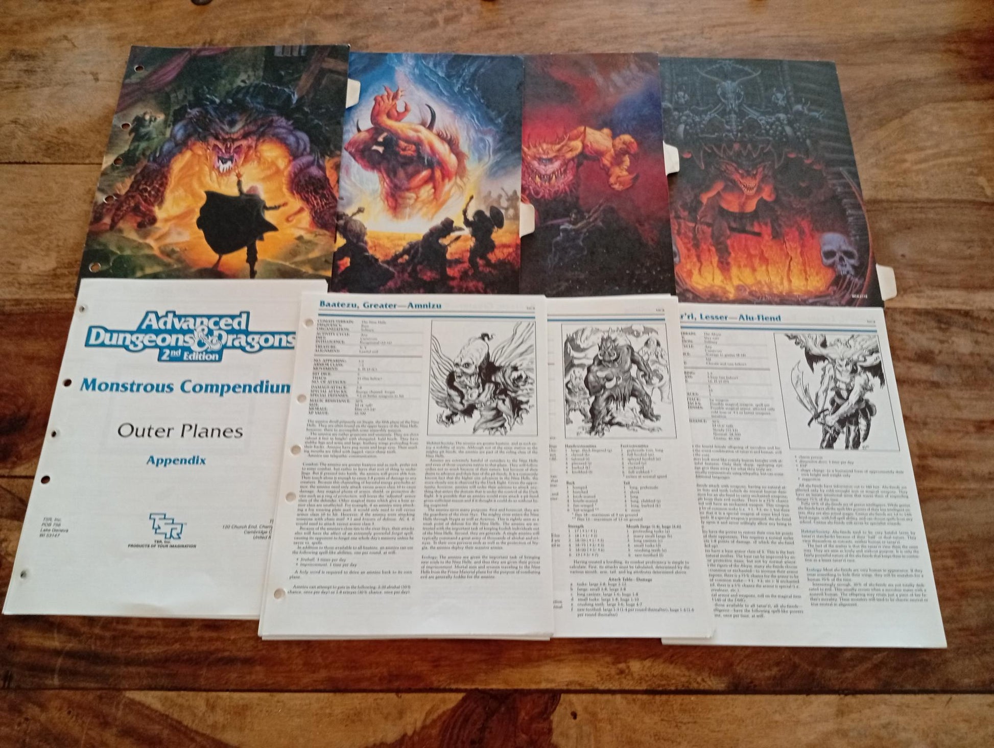 Monstrous Compendium Outer Planes Appendix MC8 TSR 2118 AD&D 1991 - AllRoleplaying.com