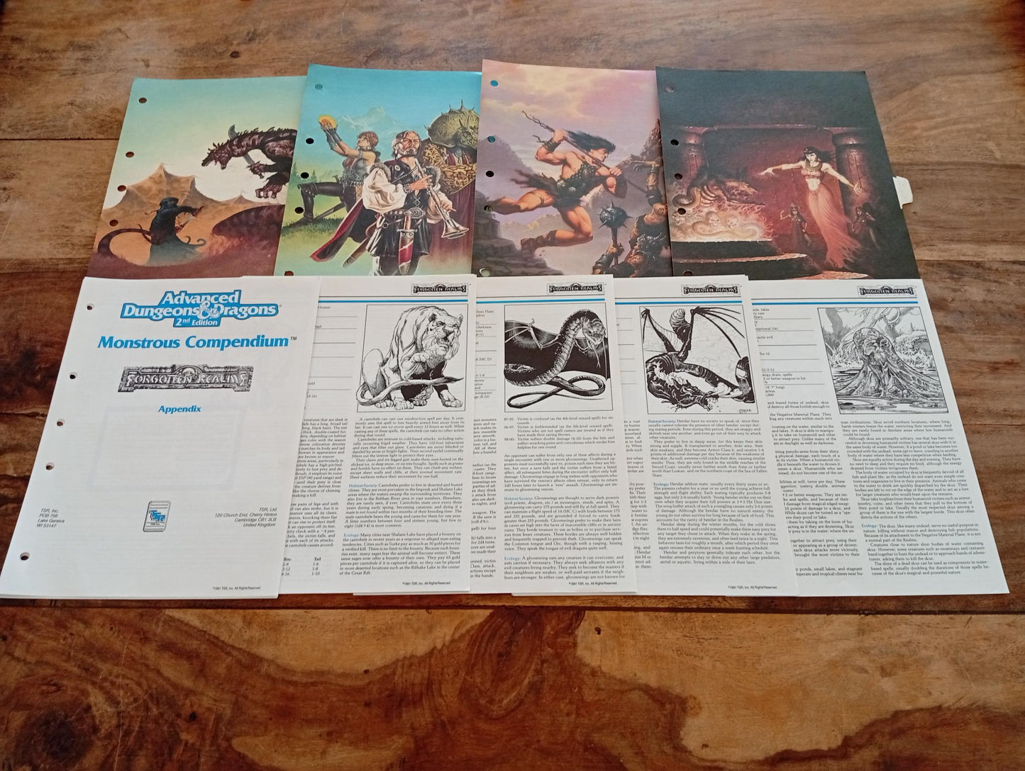 Monstrous Compendium Forgotten Realms Appendix #2 MC11 TSR 2125 AD&D 1991 - AllRoleplaying.com