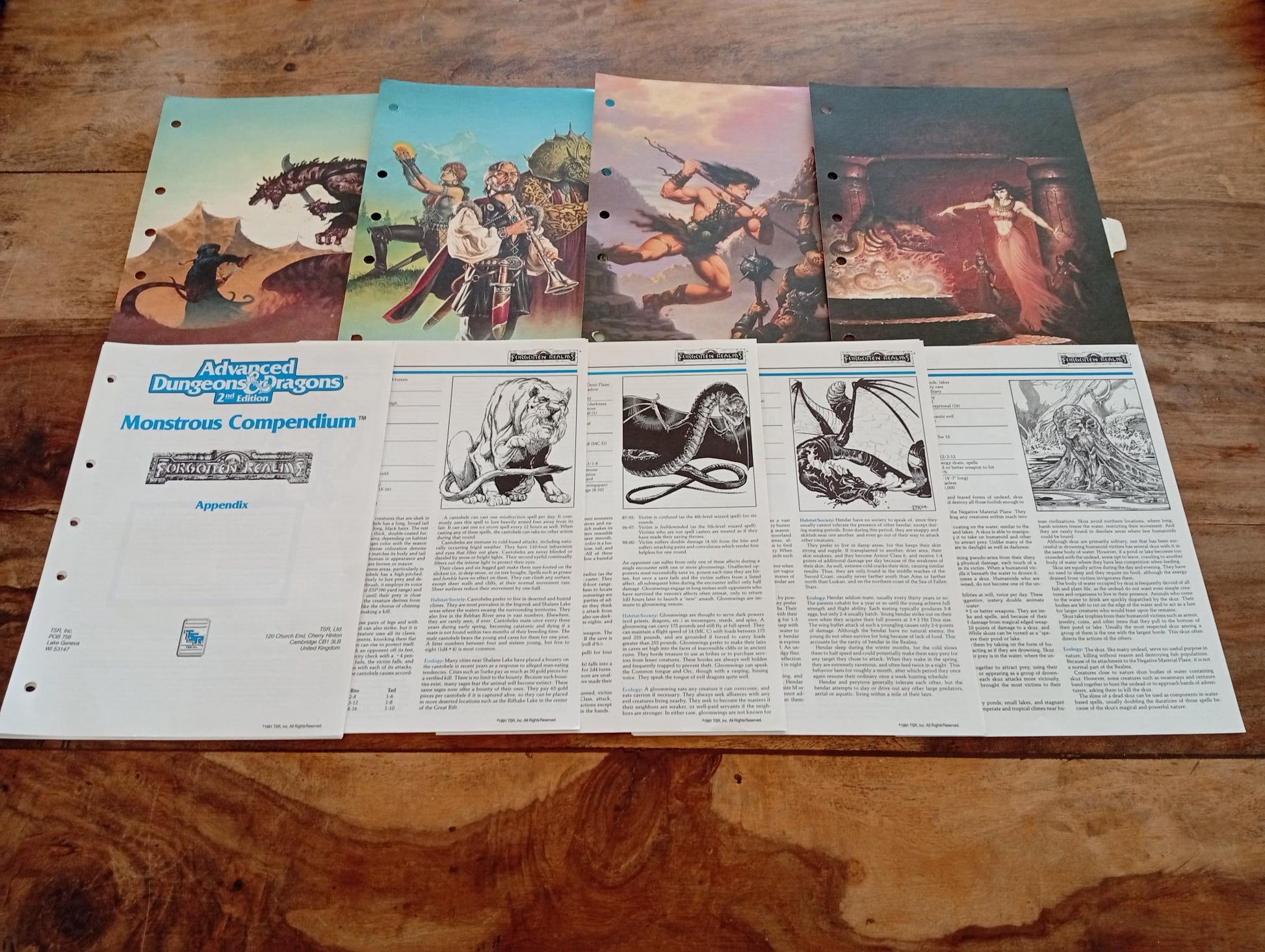 Monstrous Compendium Forgotten Realms Appendix #2 MC11 TSR 2125 AD&D 1991 - AllRoleplaying.com