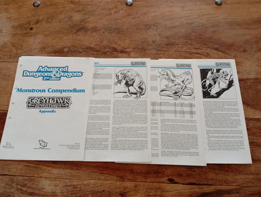 Monstrous Compendium Greyhawk Appendix MC5 No Tabs TSR 2107 AD&D 1990 - AllRoleplaying.com