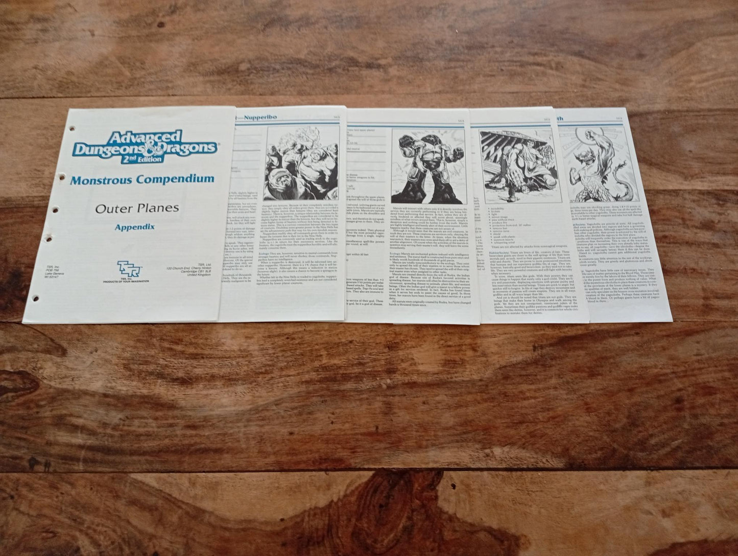 Monstrous Compendium Outer Planes Appendix MC8 No Tabs TSR 2118 AD&D 1991 - AllRoleplaying.com