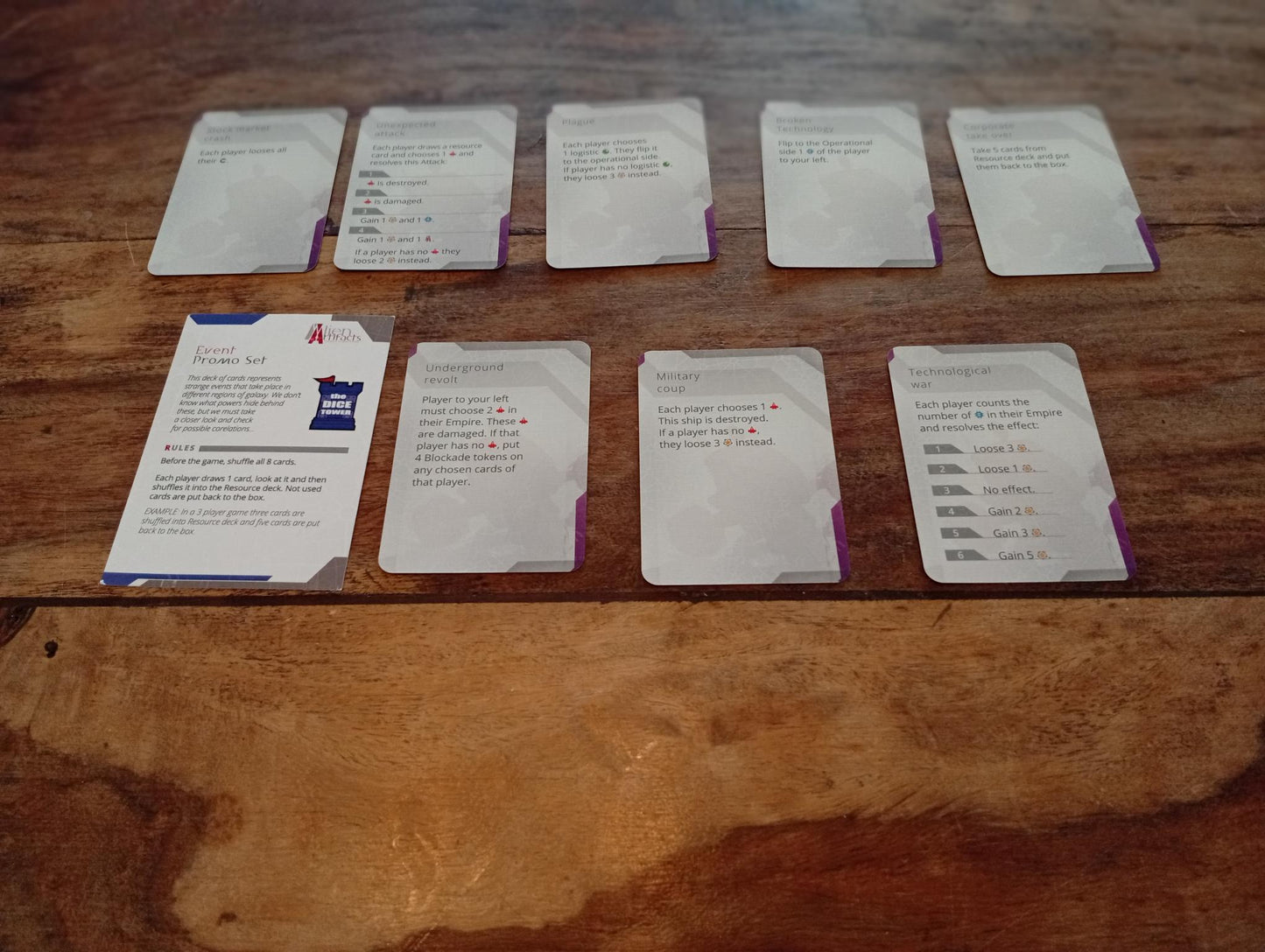 Alien Artifacts Event Promo Set The Dice Tower 2018 - AllRoleplaying.com