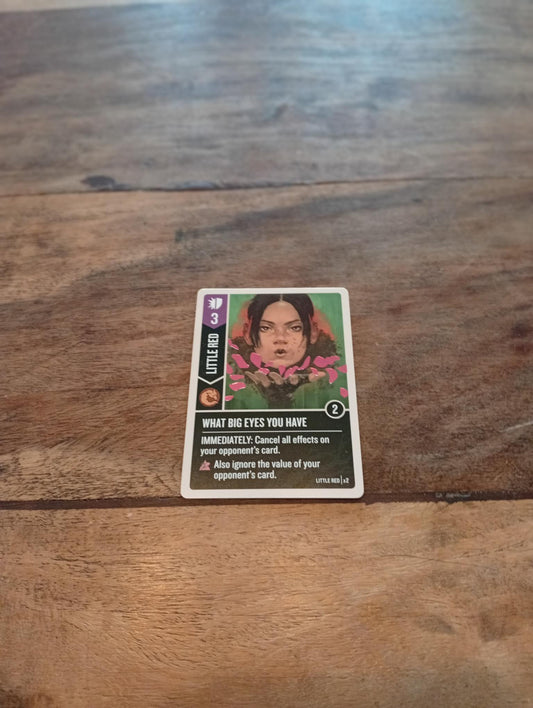 Unmatched Little Red What Big Eyes You Have Promo Card - AllRoleplaying.com