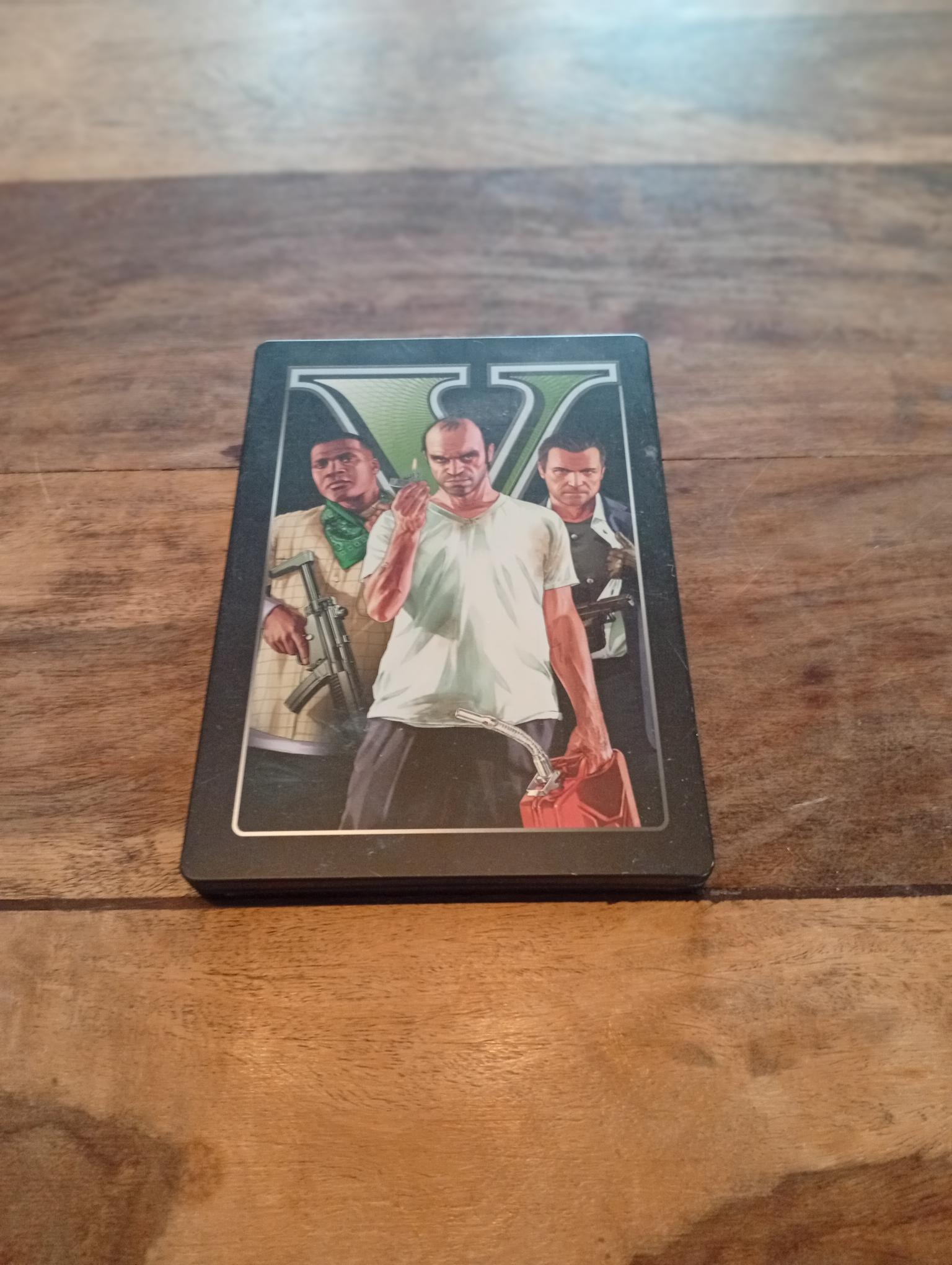 Grand Theft Auto V (GTA V) Steelbook cover Xbox 360 – AllRoleplaying.com