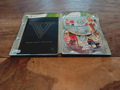 Grand Theft Auto V (GTA V) Steelbook cover Xbox 360 - AllRoleplaying.com