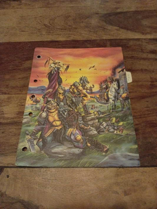 Cardstock Divider Tabs AD&D Monstrous Compendium Volume 2 TSR 2103