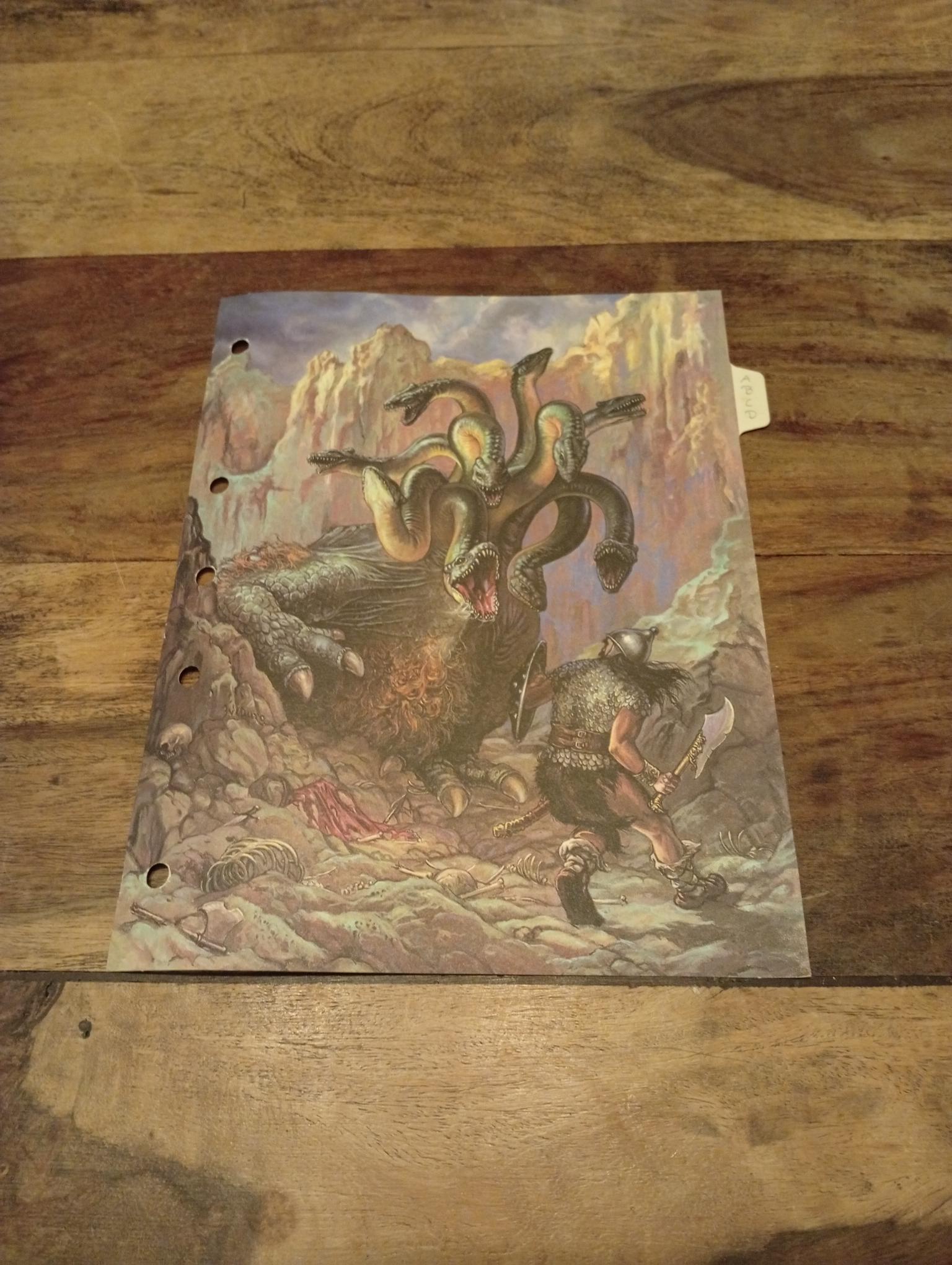 Cardstock Divider Tabs AD&D Monstrous Compendium Volume 2 TSR 2103 - AllRoleplaying.com