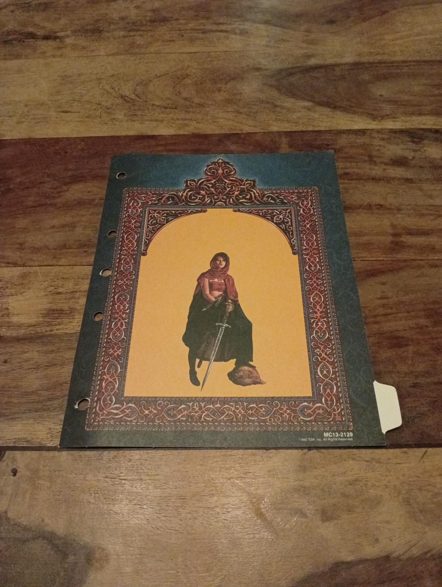 Cardstock Divider Tabs AD&D Al-Qadim Monstrous Compendium TSR 2129 - AllRoleplaying.com