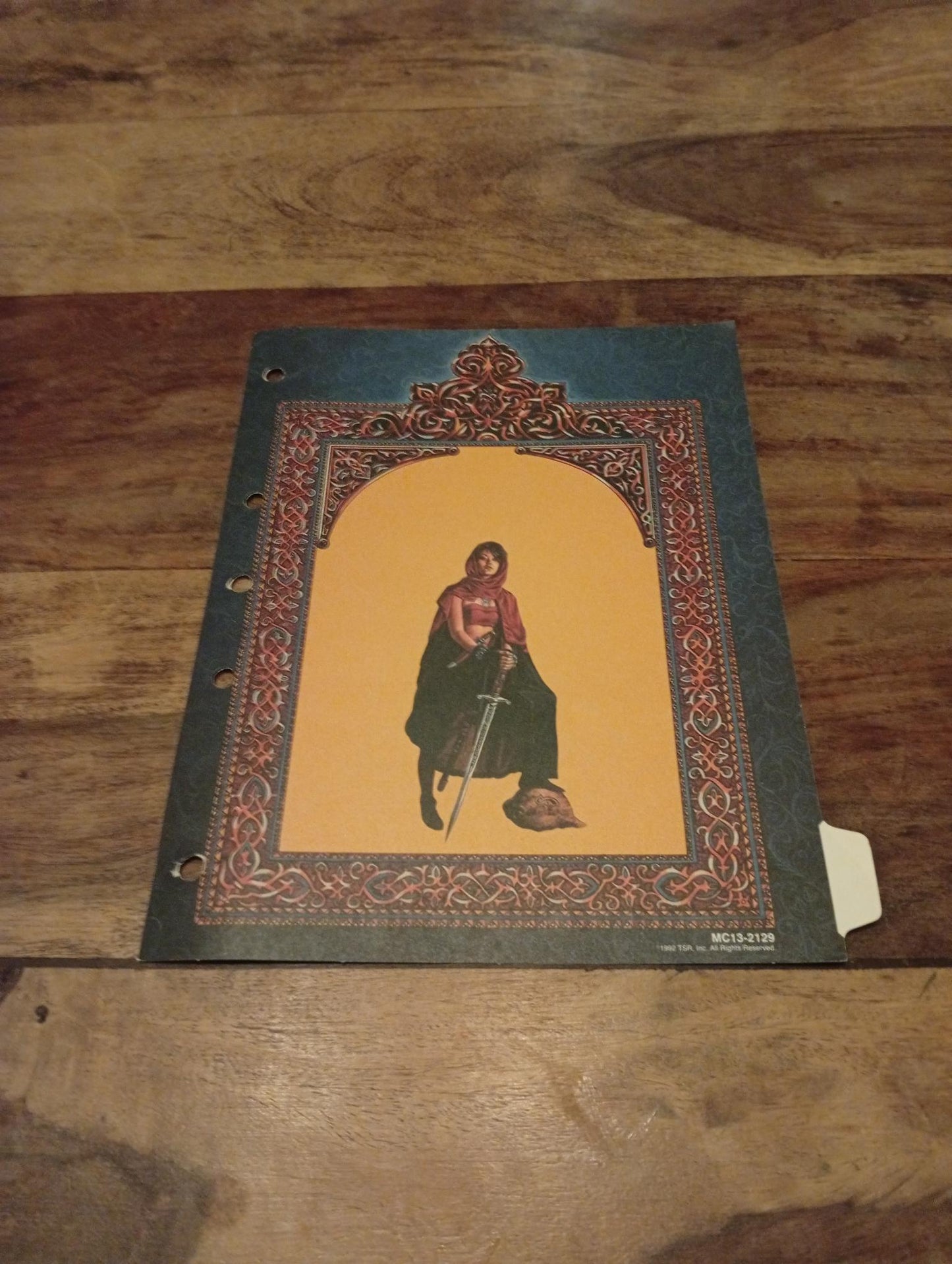 Cardstock Divider Tabs AD&D Al-Qadim Monstrous Compendium TSR 2129 - AllRoleplaying.com