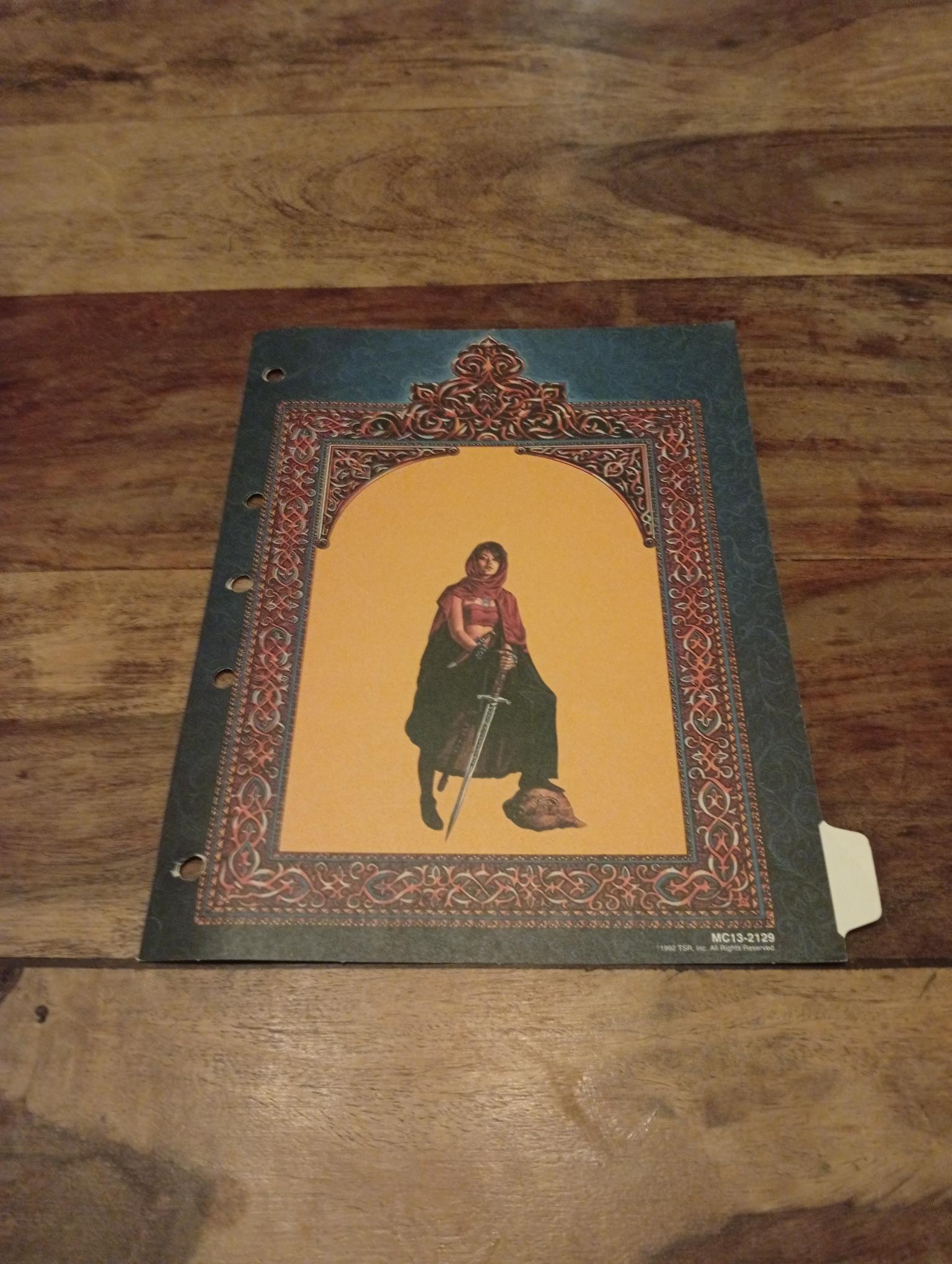 Cardstock Divider Tabs AD&D Al-Qadim Monstrous Compendium TSR 2129 - AllRoleplaying.com