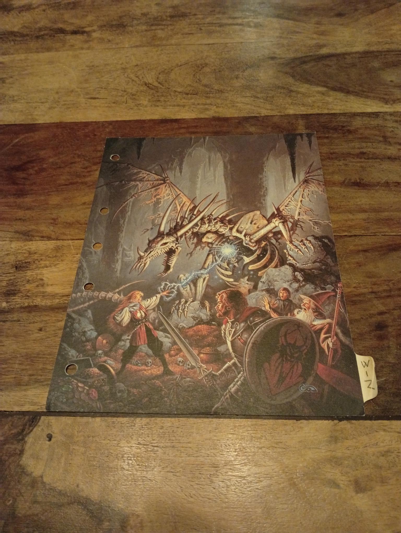 Cardstock Divider Tabs AD&D Monstrous Compendium Volume 1 TSR 2102 - AllRoleplaying.com