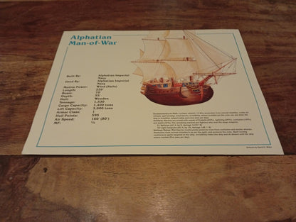 AD&D Spelljammer Adventures in Space Ship Card TSR - AllRoleplaying.com