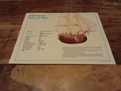 AD&D Spelljammer Adventures in Space Ship Card TSR - AllRoleplaying.com