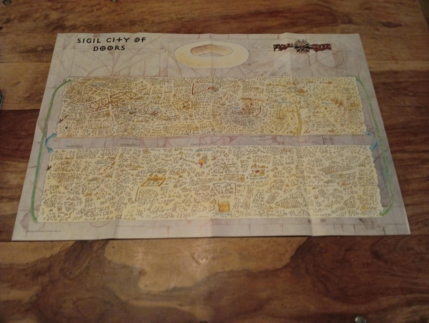 Planescape Map Campaign Setting Box set TSR 2600 AD&D 1994 - AllRoleplaying.com