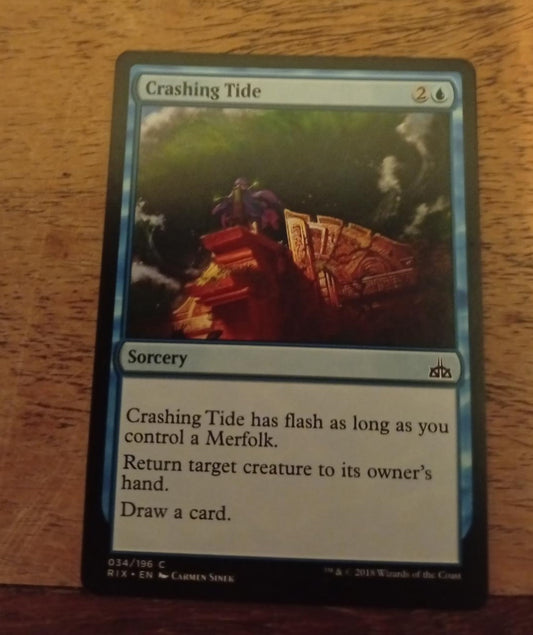 Magic The Gathering Crashing Tide 034/196 Rivals of Ixalan - AllRoleplaying.com