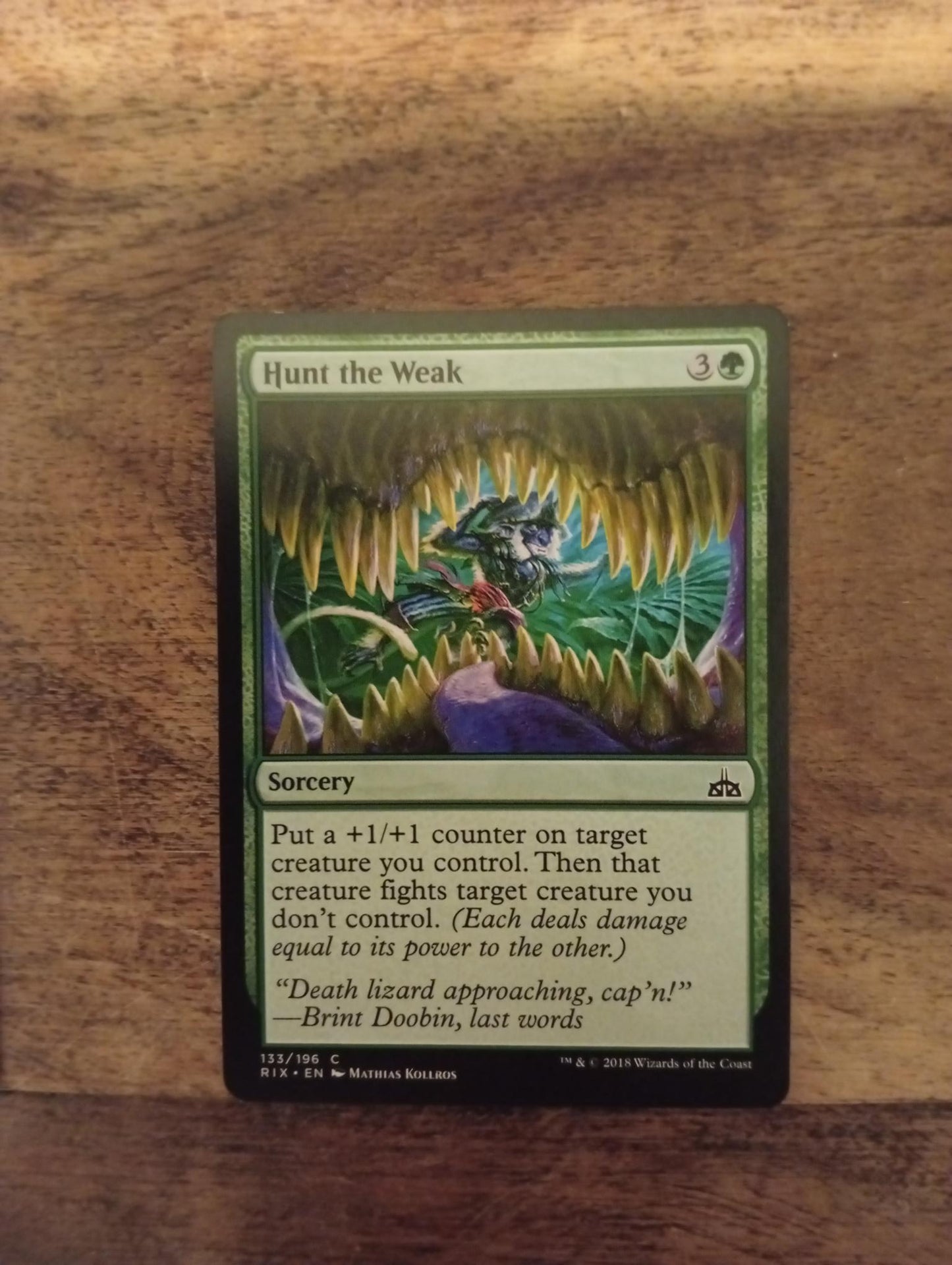 Magic The Gathering Hunt the Weak 133/196 Rivals of Ixalan - AllRoleplaying.com