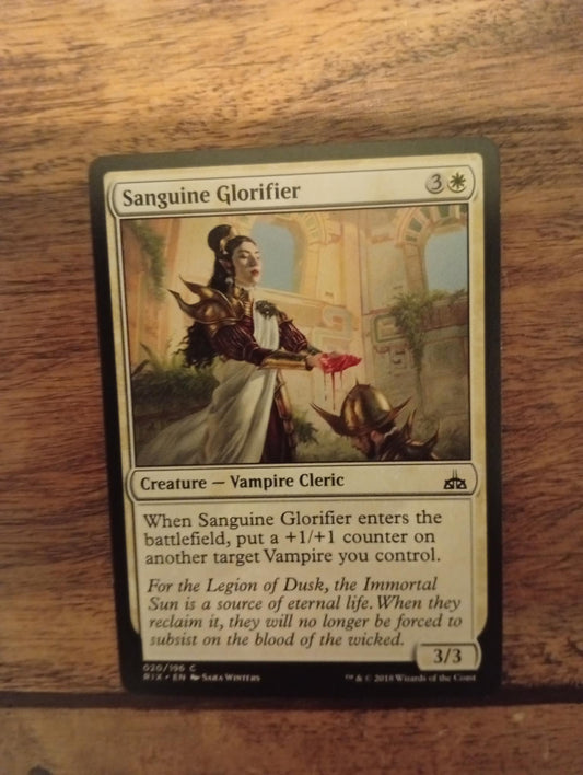 Magic The Gathering Sanguine Glorifier 020/196 Rivals of Ixalan - AllRoleplaying.com