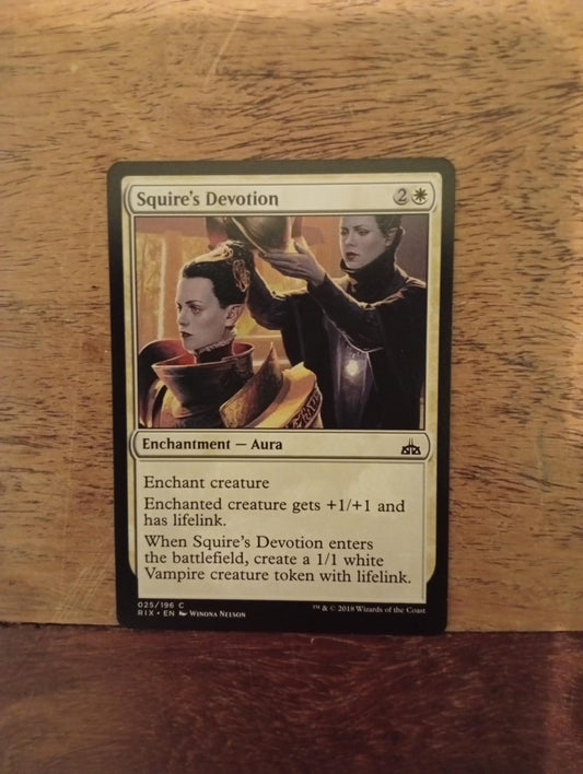 Magic The Gathering Squire's Devotion 025/196 Rivals of Ixalan - AllRoleplaying.com